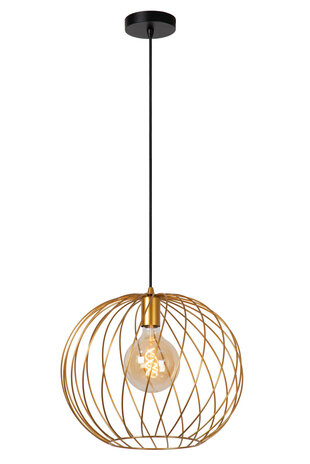 Lucide DANZA - Pendelleuchte - Ø 40 cm - 1xE27 - Mattes Gold / Messing Lucide DANZA - Pendelleuchte - Ø 40 cm - 1xE27 - Mattes Gold / Messing