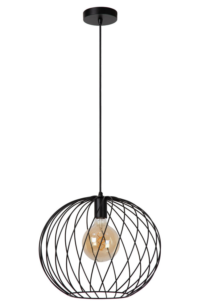 Lucide DANZA - Hängeleuchte - Ø 40 cm - 1xE27 - Schwarz Lucide DANZA - Hängeleuchte - Ø 40 cm - 1xE27 - Schwarz