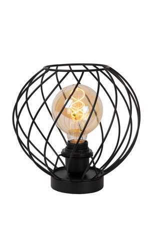 Lucide DANZA - Tischleuchte - Ø 25 cm - 1xE27 - Schwarz Lucide DANZA - Tischleuchte - Ø 25 cm - 1xE27 - Schwarz