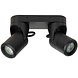 Lucide NIORT - Deckenstrahler Indoor/Outdoor - 2xGU10 - IP44 - Schwarz Lucide NIORT - Deckenstrahler Indoor/Outdoor - 2xGU10 - IP44 - Schwarz