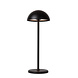 Lucide JOY - Wiederaufladbare Tischleuchte Innen/Außen - Batterie/Batterie - Ø 12 cm - LED Dimb. - 1x1,5W 3000K - IP54 - Schwarz