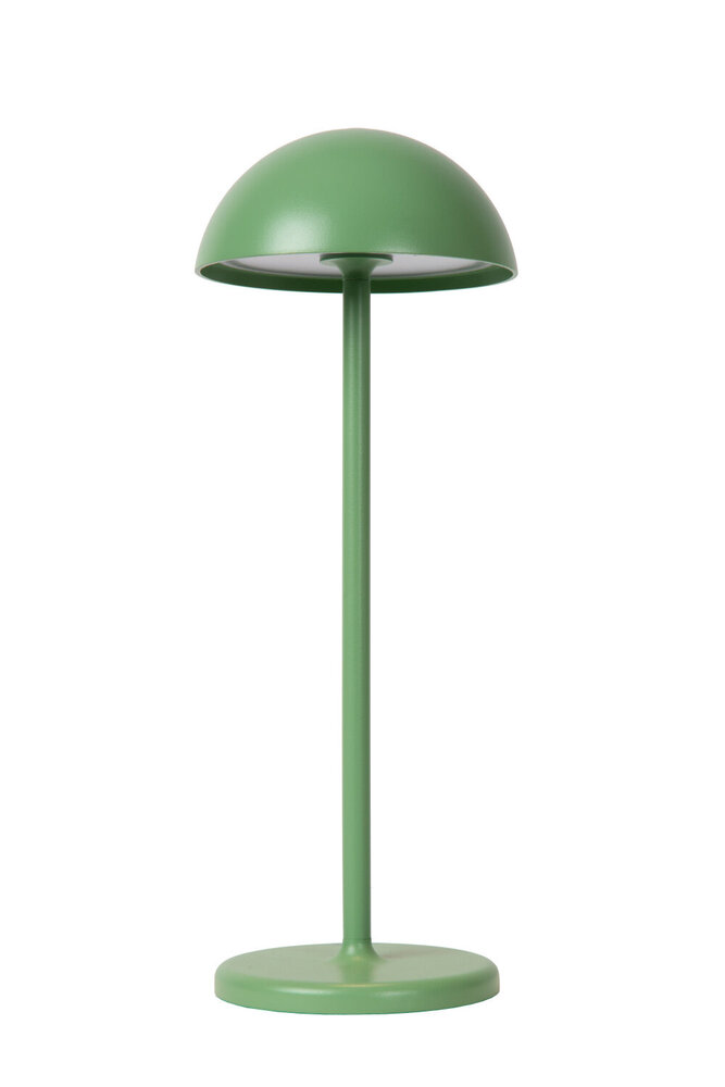 Lucide JOY - Wiederaufladbare Tischleuchte Innen/Außen - Batterie/Batterie - Ø 12 cm - LED Dimb. - 1x1,5W 3000K - IP54 - Grün Lucide JOY - Wiederaufladbare Tischleuchte Innen/Außen - Batterie/Batterie - Ø 12 cm - LED Dimb. - 1x1,5W 3000K - IP54 - Grün