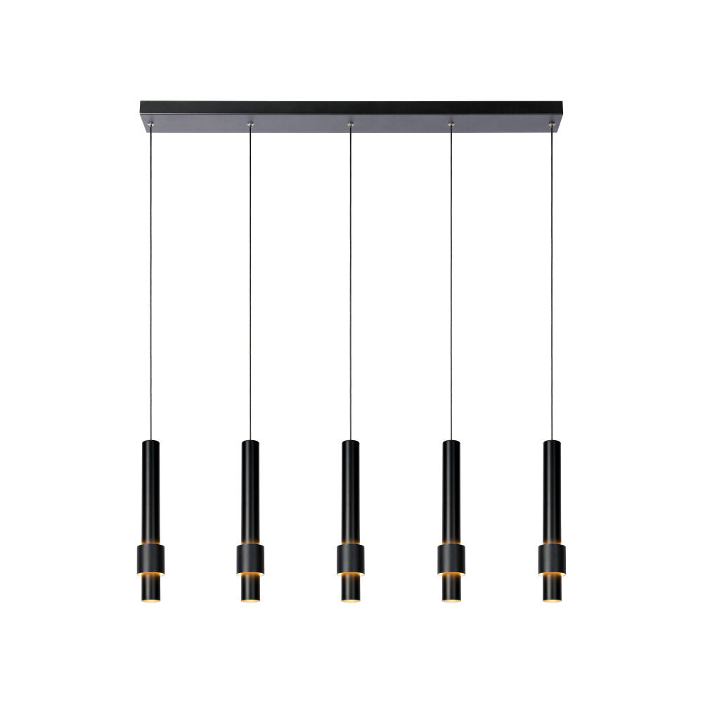 Lucide MARGARY - Hängeleuchte - LED Dimb. - 5x4,2W 2700K - Schwarz Lucide MARGARY - Hängeleuchte - LED Dimb. - 5x4,2W 2700K - Schwarz