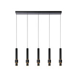 Lucide MARGARY - Hängeleuchte - LED Dimb. - 5x4,2W 2700K - Schwarz