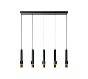Lucide MARGARY - Hängeleuchte - LED Dimb. - 5x4,2W 2700K - Schwarz