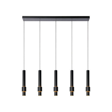 Lucide MARGARY - Hängeleuchte - LED Dimb. - 5x4,2W 2700K - Schwarz Lucide MARGARY - Hängeleuchte - LED Dimb. - 5x4,2W 2700K - Schwarz