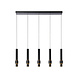 Lucide MARGARY - Hängeleuchte - LED Dimb. - 5x4,2W 2700K - Schwarz Lucide MARGARY - Hängeleuchte - LED Dimb. - 5x4,2W 2700K - Schwarz