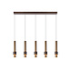 Lucide MARGARY - Hängeleuchte - LED Dimb. - 5x4,2W 2700K - Kaffee Lucide MARGARY - Hängeleuchte - LED Dimb. - 5x4,2W 2700K - Kaffee