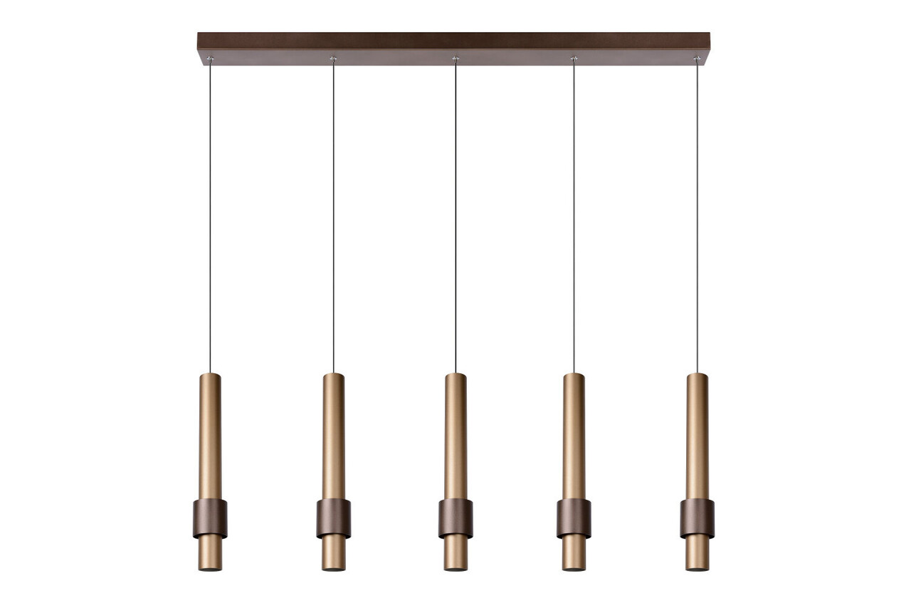 Lucide MARGARY - Hängeleuchte - LED Dimb. - 5x4,2W 2700K - Kaffee Lucide MARGARY - Hängeleuchte - LED Dimb. - 5x4,2W 2700K - Kaffee