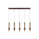 Lucide MARGARY - Hängeleuchte - LED Dimb. - 5x4,2W 2700K - Kaffee Lucide MARGARY - Hängeleuchte - LED Dimb. - 5x4,2W 2700K - Kaffee