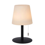 Lucide RIO - Wiederaufladbare Tischleuchte Innen/Außen - Batterie/Batterie - Ø 15,5 cm - LED Dimb. - 1x1,8W 3000K - IP44 - RGB - Mehrfarbig