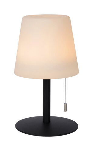 Lucide RIO - Wiederaufladbare Tischleuchte Innen/Außen - Batterie/Batterie - Ø 15,5 cm - LED Dimb. - 1x1,8W 3000K - IP44 - RGB - Mehrfarbig