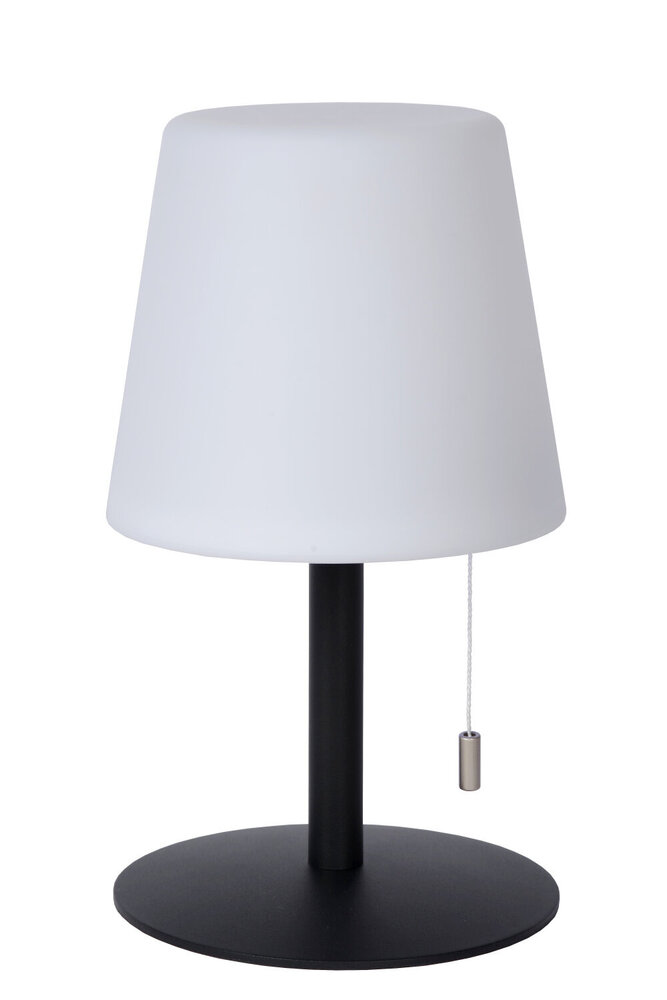 Lucide RIO - Wiederaufladbare Tischleuchte Innen/Außen - Batterie/Batterie - Ø 15,5 cm - LED Dimb. - 1x1,8W 3000K - IP44 - RGB - Mehrfarbig
