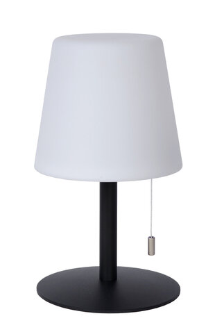 Lucide RIO - Wiederaufladbare Tischleuchte Innen/Außen - Batterie/Batterie - Ø 15,5 cm - LED Dimb. - 1x1,8W 3000K - IP44 - RGB - Mehrfarbig