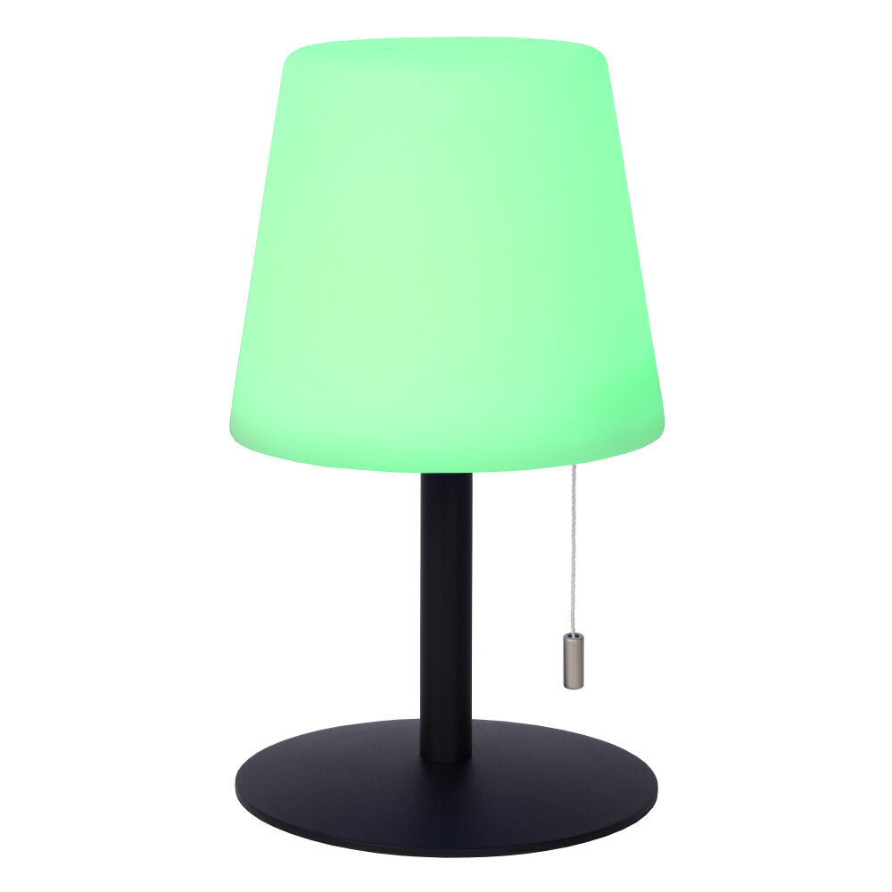 Lucide RIO - Wiederaufladbare Tischleuchte Innen/Außen - Batterie/Batterie - Ø 15,5 cm - LED Dimb. - 1x1,8W 3000K - IP44 - RGB - Mehrfarbig