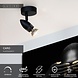 Lucide CARO - Deckenstrahler - Ø 9 cm - 1xGU10 - Schwarz Lucide CARO - Deckenstrahler - Ø 9 cm - 1xGU10 - Schwarz