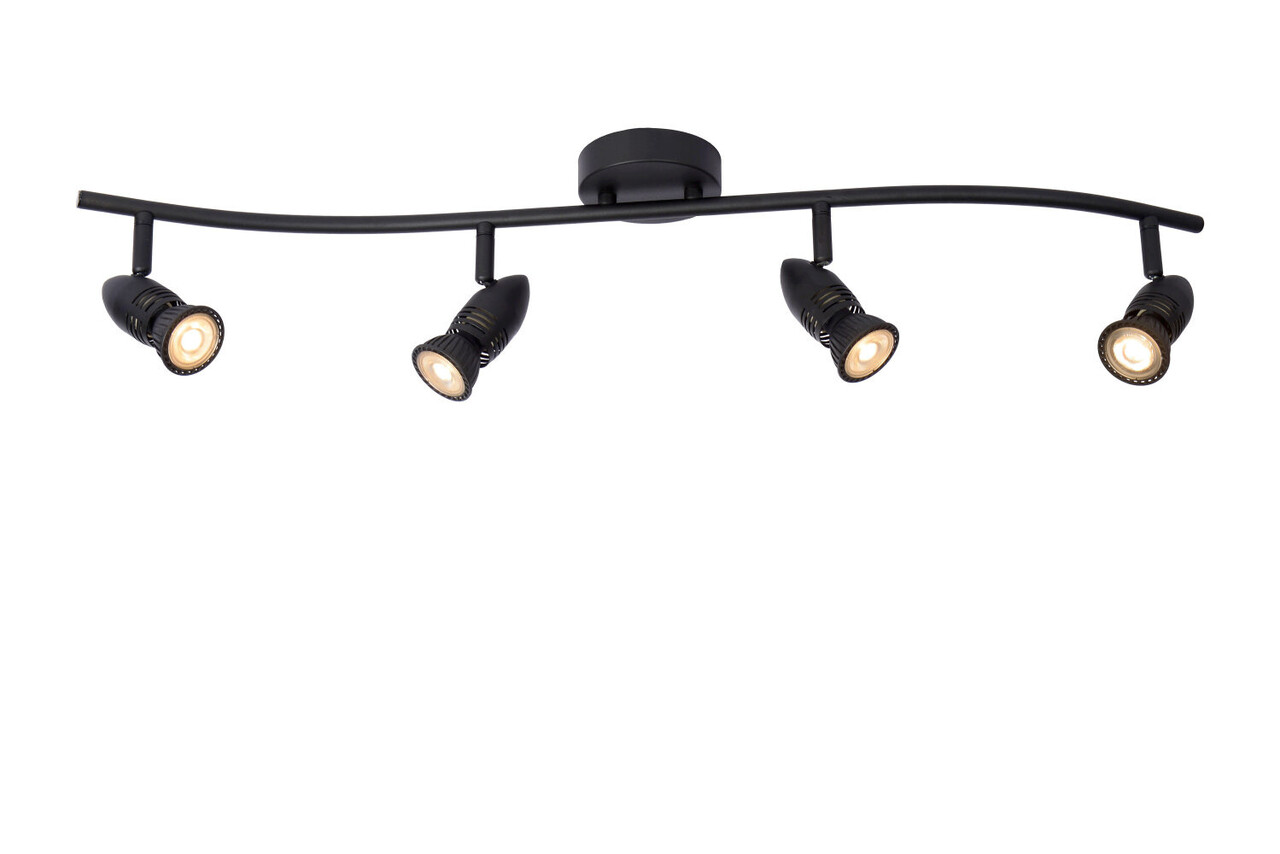 Lucide CARO - Deckenstrahler - 4xGU10 - Schwarz Lucide CARO - Deckenstrahler - 4xGU10 - Schwarz