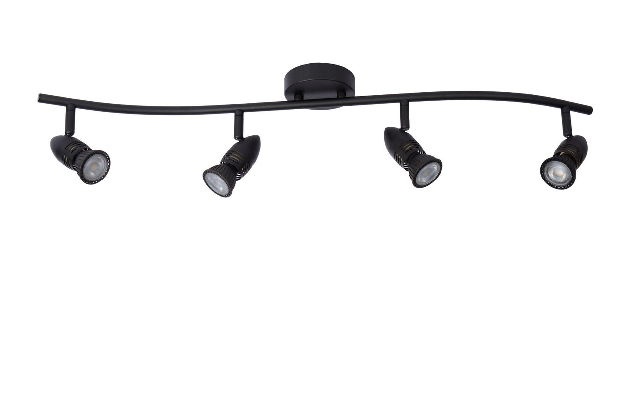 Lucide CARO - Deckenstrahler - 4xGU10 - Schwarz Lucide CARO - Deckenstrahler - 4xGU10 - Schwarz