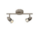 Lucide CARO-LED - Deckenstrahler - LED - GU10 - 2x5W 2700K - Mattchrom Lucide CARO-LED - Deckenstrahler - LED - GU10 - 2x5W 2700K - Mattchrom