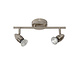 Lucide CARO-LED - Deckenstrahler - LED - GU10 - 2x5W 2700K - Mattchrom Lucide CARO-LED - Deckenstrahler - LED - GU10 - 2x5W 2700K - Mattchrom