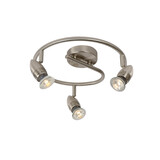Lucide CARO-LED - Deckenstrahler - Ø 31 cm - LED - GU10 - 3x5W 2700K - Mattchrom