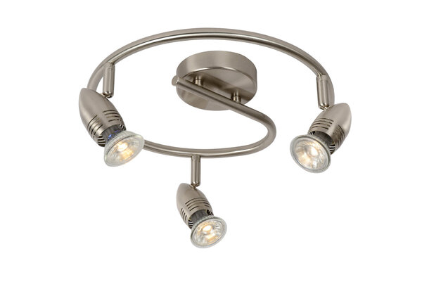 Lucide CARO-LED - Deckenstrahler - Ø 31 cm - LED - GU10 - 3x5W 2700K - Mattchrom Lucide CARO-LED - Deckenstrahler - Ø 31 cm - LED - GU10 - 3x5W 2700K - Mattchrom