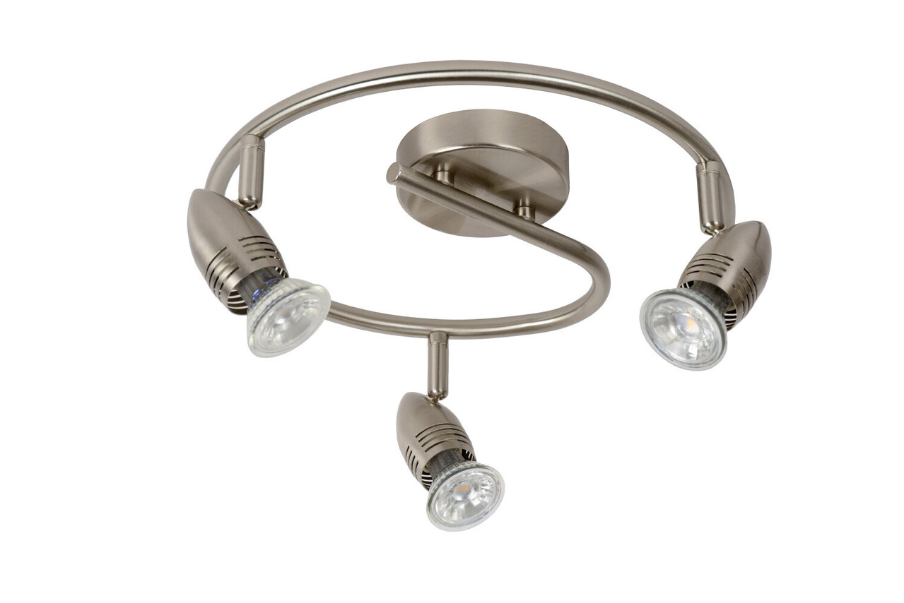 Lucide CARO-LED - Deckenstrahler - Ø 31 cm - LED - GU10 - 3x5W 2700K - Mattchrom Lucide CARO-LED - Deckenstrahler - Ø 31 cm - LED - GU10 - 3x5W 2700K - Mattchrom