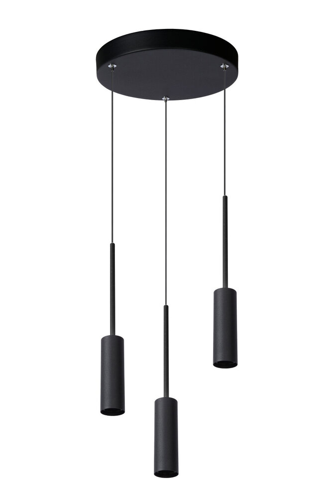 Lucide TUBULE - Hängeleuchte - Ø 26 cm - LED - 3x7W 2700K - Schwarz Lucide TUBULE - Hängeleuchte - Ø 26 cm - LED - 3x7W 2700K - Schwarz