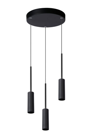 Lucide TUBULE - Hängeleuchte - Ø 26 cm - LED - 3x7W 2700K - Schwarz Lucide TUBULE - Hängeleuchte - Ø 26 cm - LED - 3x7W 2700K - Schwarz
