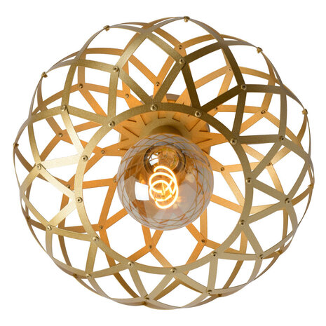 Lucide WOLFRAM - Deckenleuchte - Ø 30 cm - 1xE27 - Matt Gold / Messing Lucide WOLFRAM - Deckenleuchte - Ø 30 cm - 1xE27 - Matt Gold / Messing