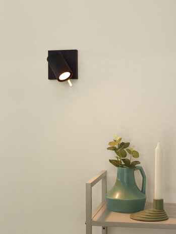 Lucide GRONY - Deckenstrahler - LED Dim to warm - GU10 - 1x5W 2200K/3000K - Schwarz Lucide GRONY - Deckenstrahler - LED Dim to warm - GU10 - 1x5W 2200K/3000K - Schwarz