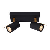 Lucide GRONY - Deckenstrahler - LED Dim to warm - GU10 - 2x5W 2200K/3000K - Schwarz