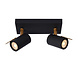 Lucide GRONY - Deckenstrahler - LED Dim to warm - GU10 - 2x5W 2200K/3000K - Schwarz Lucide GRONY - Deckenstrahler - LED Dim to warm - GU10 - 2x5W 2200K/3000K - Schwarz