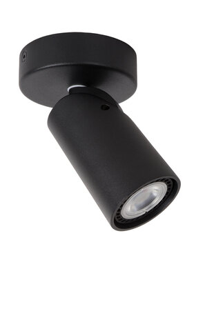 Lucide XYRUS - Deckenstrahler - Ø 9 cm - LED Dim to warm - GU10 - 1x5W 2200K/3000K - Schwarz