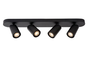 Lucide XYRUS - Deckenstrahler - LED Dim to warm - GU10 - 4x5W 2200K/3000K - Schwarz
