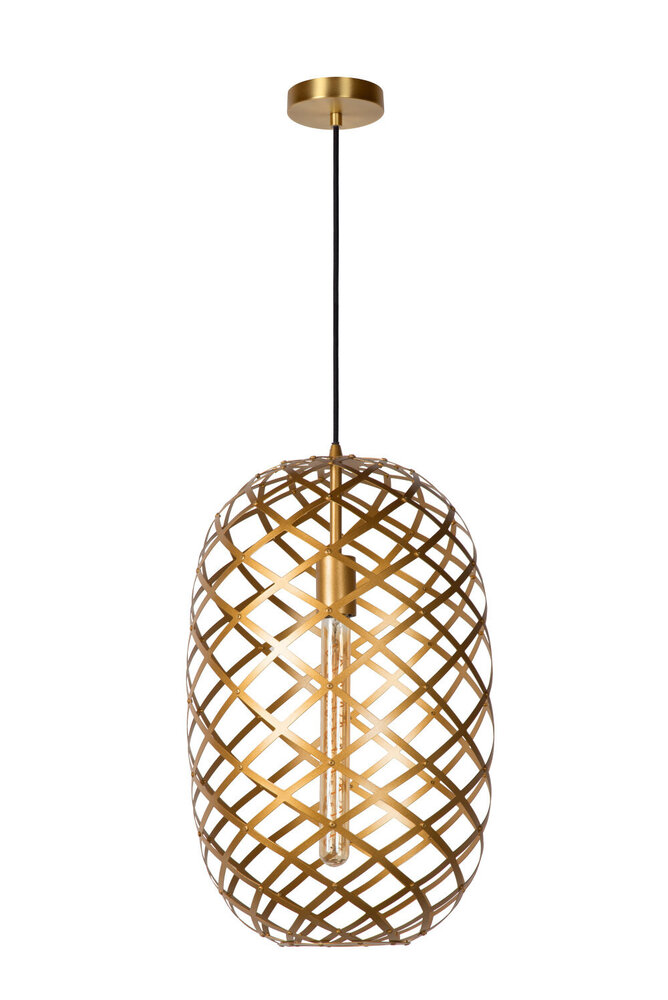 Lucide WOLFRAM - Hängeleuchte - Ø 32 cm - 1xE27 - Matt Gold / Messing