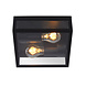 Lucide DUKAN - Deckenleuchte Indoor/Outdoor - 2xE27 - IP65 - Schwarz