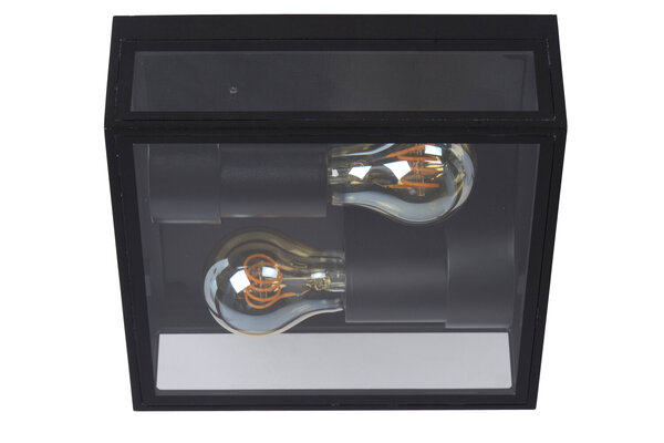 Lucide DUKAN - Deckenleuchte Indoor/Outdoor - 2xE27 - IP65 - Schwarz