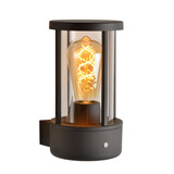 Lucide LORI - Wandleuchte Innen/Außen - Ø 12 cm - 1xE27 - IP44 - Tag/Nachtsensor - Anthrazit Lucide LORI - Wandleuchte Innen/Außen - Ø 12 cm - 1xE27 - IP44 - Tag/Nachtsensor - Anthrazit