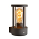 Lucide LORI - Wandleuchte Innen/Außen - Ø 12 cm - 1xE27 - IP44 - Tag/Nachtsensor - Anthrazit