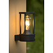 Lucide LORI - Wandleuchte Innen/Außen - Ø 12 cm - 1xE27 - IP44 - Tag/Nachtsensor - Anthrazit
