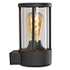 Lucide LORI - Wandleuchte Innen/Außen - Ø 12 cm - 1xE27 - IP44 - Tag/Nachtsensor - Anthrazit
