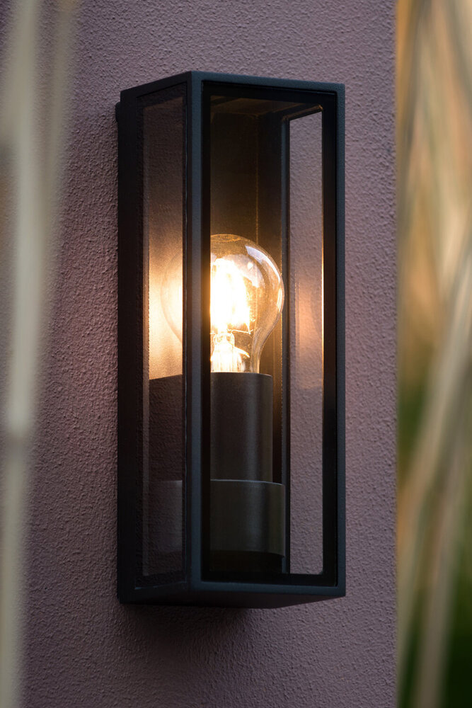 Lucide DUKAN - Wandleuchte Innen/Außen - 1xE27 - IP65 - Schwarz Lucide DUKAN - Wandleuchte Innen/Außen - 1xE27 - IP65 - Schwarz
