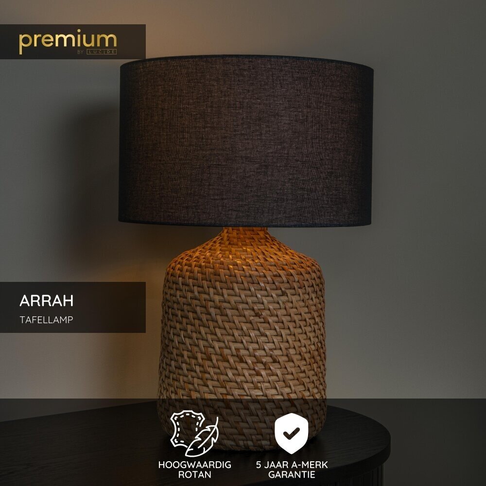Lucide Premium ARRAH - Tischleuchte - Ø 35 cm - 1xE27 - Natur Lucide Premium ARRAH - Tischleuchte - Ø 35 cm - 1xE27 - Natur