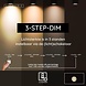 Lucide CINTRA - Wiederaufladbare Tischleuchte - Batterie/Batterie - Ø 9 cm - LED 3 StepDim - 1x1.5W 2700K - Transparent