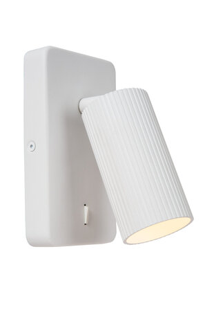 Lucide CLUBS - Bettleuchte / Wandleuchte - 1xGU10 - Weiß
