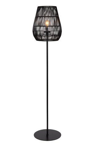 Lucide NERIDA - Stehleuchte Indoor/Outdoor - Ø 35 cm - 1xE27 - IP44 - Schwarz Lucide NERIDA - Stehleuchte Indoor/Outdoor - Ø 35 cm - 1xE27 - IP44 - Schwarz