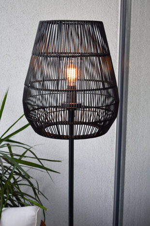 Lucide NERIDA - Stehleuchte Indoor/Outdoor - Ø 35 cm - 1xE27 - IP44 - Schwarz Lucide NERIDA - Stehleuchte Indoor/Outdoor - Ø 35 cm - 1xE27 - IP44 - Schwarz