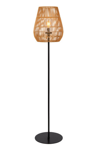 Lucide NERIDA - Stehleuchte Innen/Außen - Ø 35 cm - 1xE27 - IP44 - Natur Lucide NERIDA - Stehleuchte Innen/Außen - Ø 35 cm - 1xE27 - IP44 - Natur