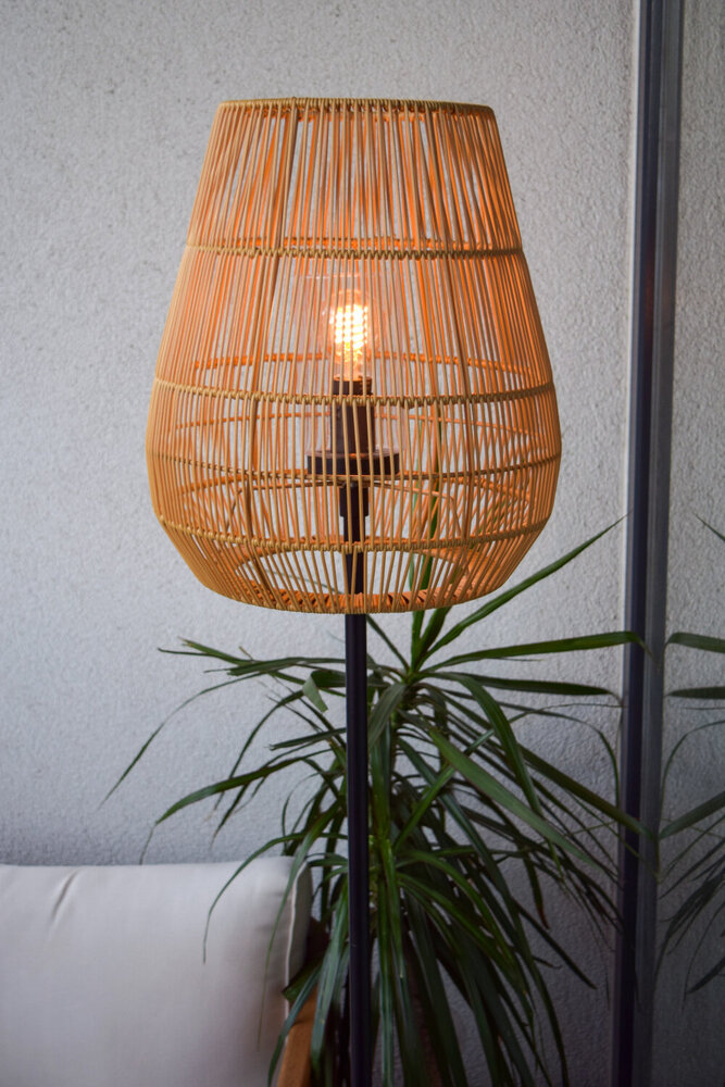 Lucide NERIDA - Stehleuchte Innen/Außen - Ø 35 cm - 1xE27 - IP44 - Natur Lucide NERIDA - Stehleuchte Innen/Außen - Ø 35 cm - 1xE27 - IP44 - Natur
